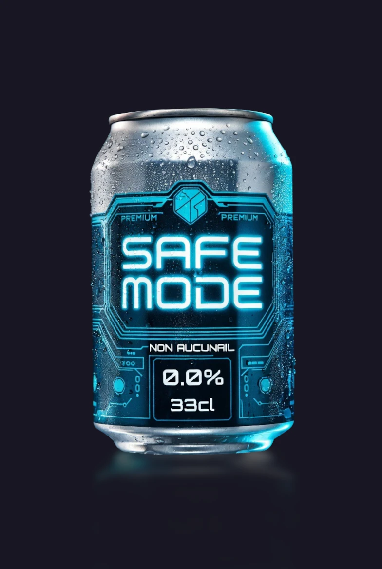 Canette de bière Safe Mode 33cl sans alcool