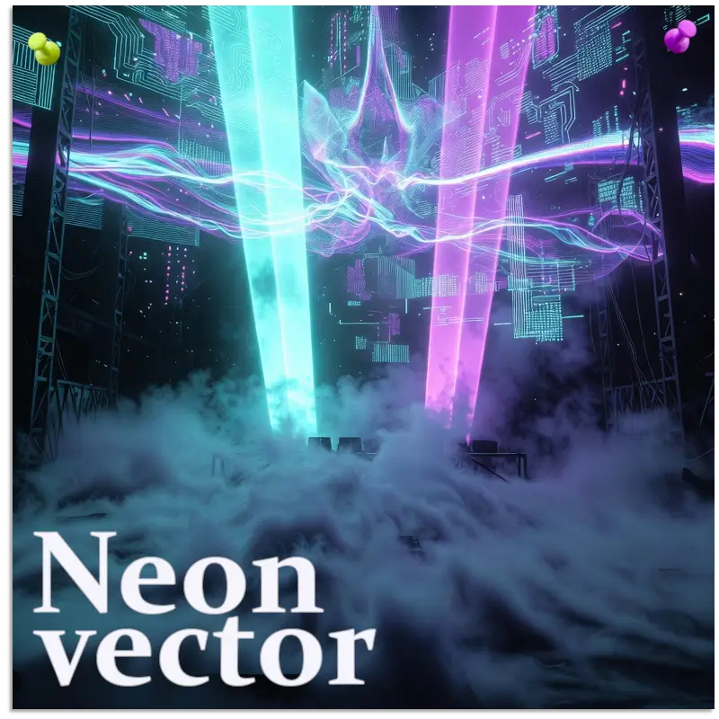 Visuel promotionnel de la soirée Neon Vector au bar Noxy